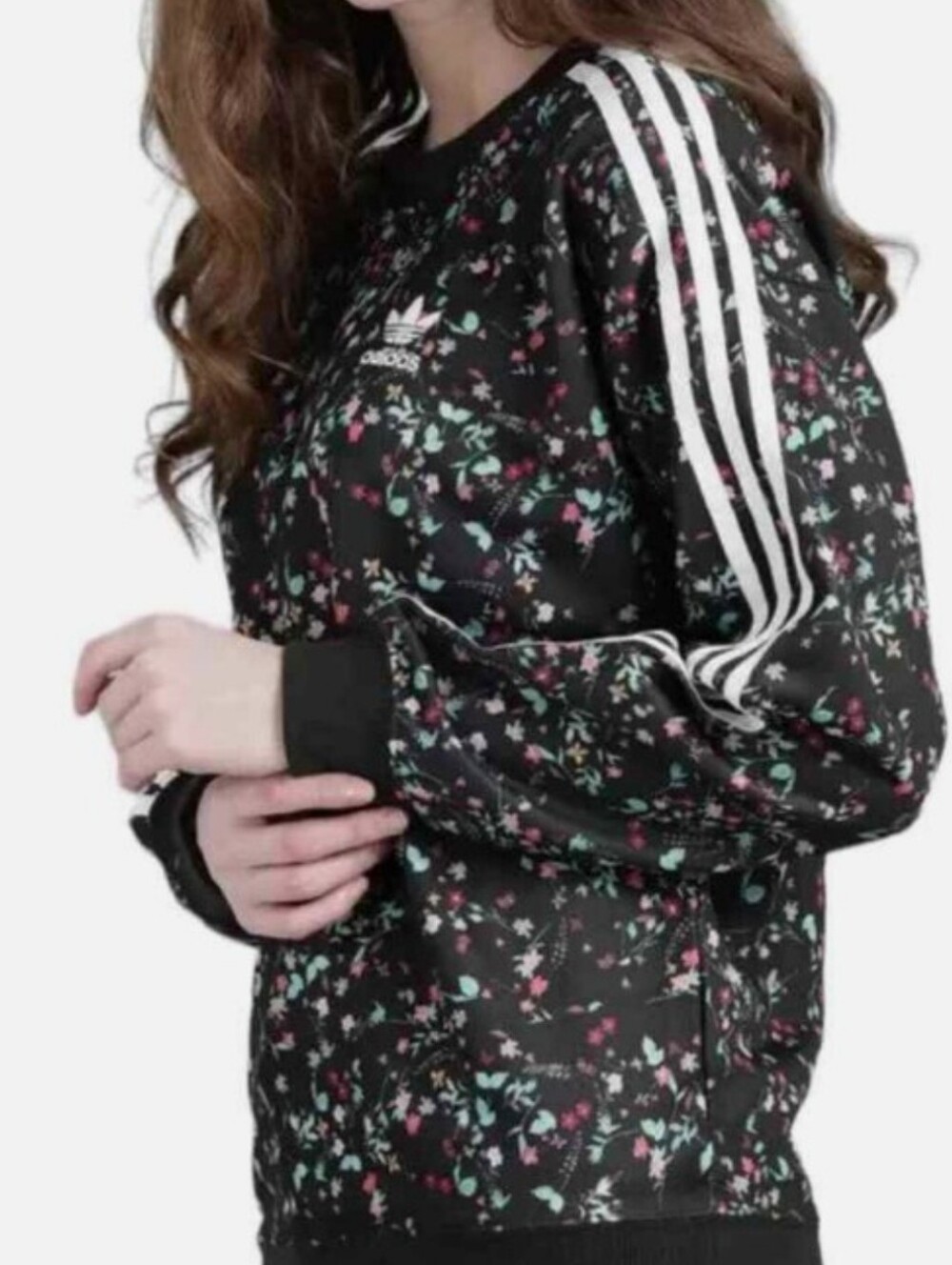 Adidas floral sweatshirt size M - Picture 3 of 5